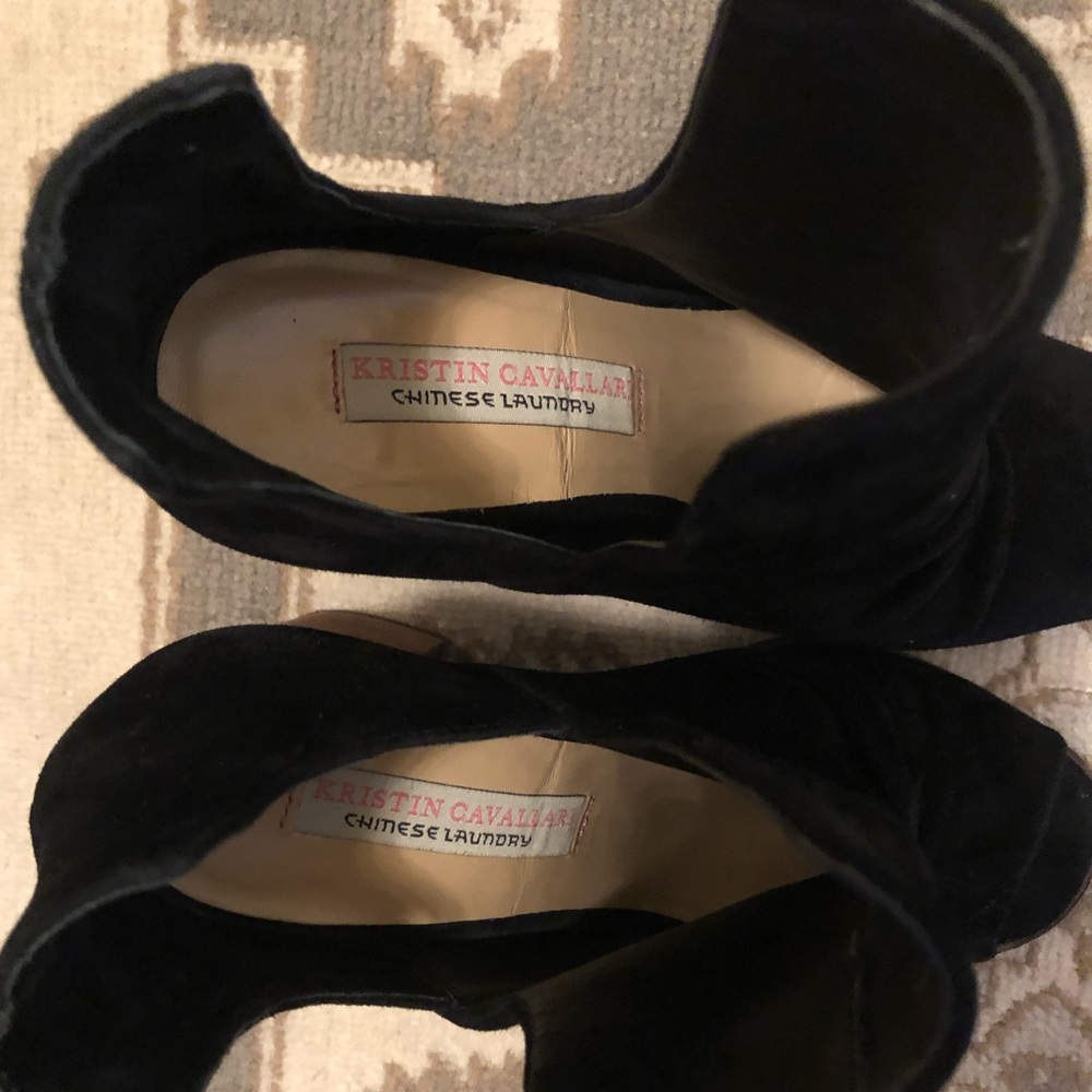 Kristin Cavallari open toe booties